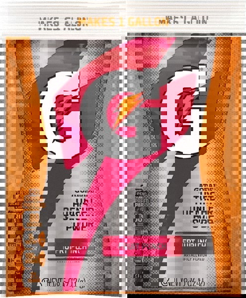 Activity Drink: 8.5 oz, Pack, Fruit Punch, Powder, Yields 1 gal